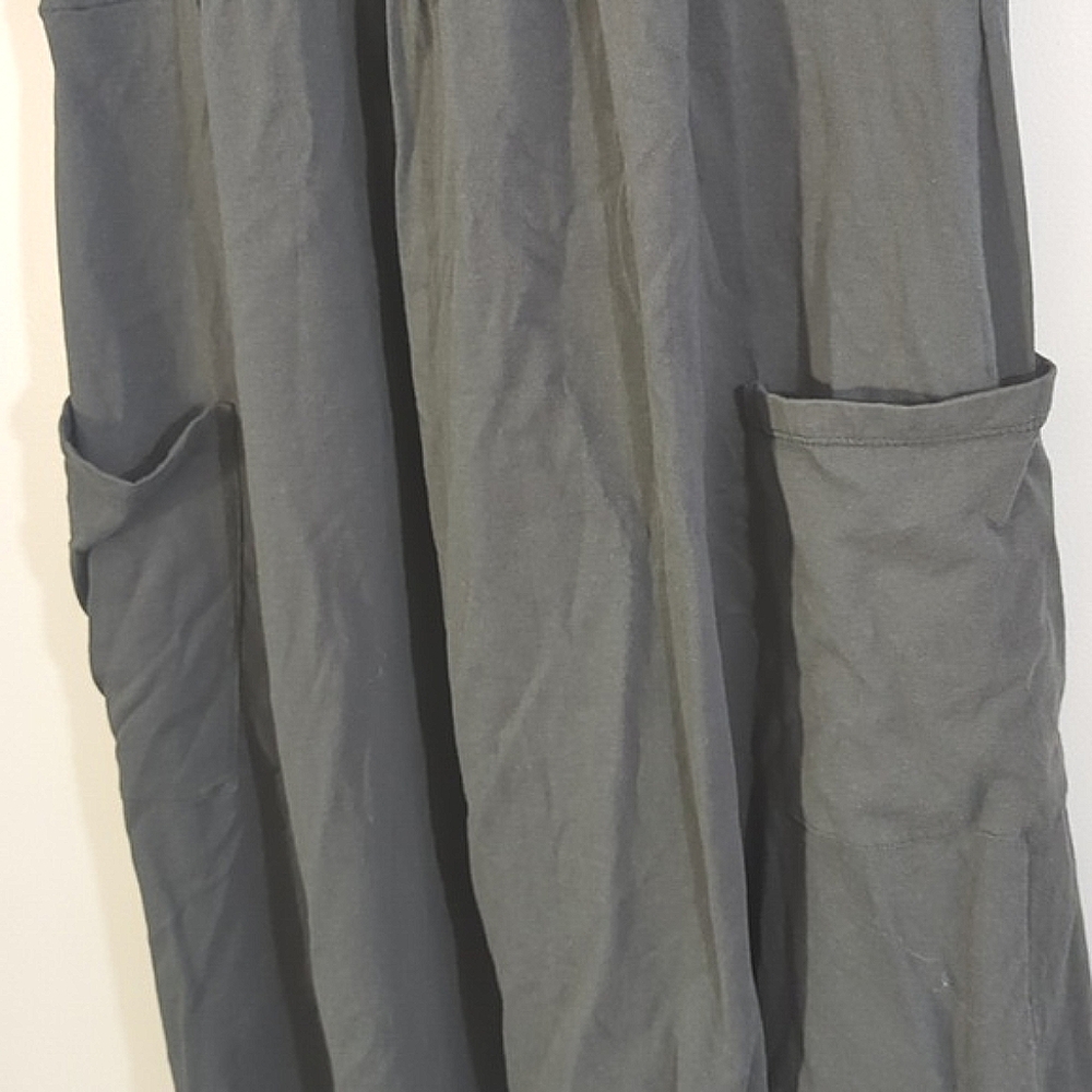 Charcoal Gray Dress With Pockets, Size Large - Picture 4 of 5